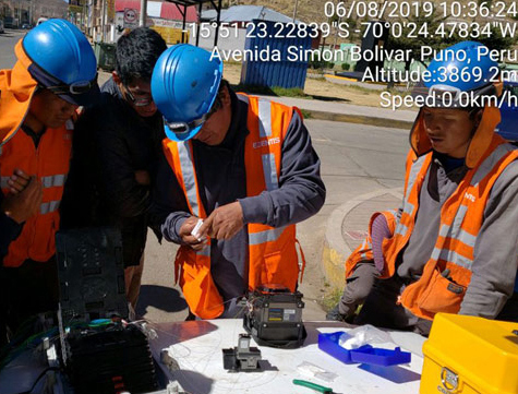  COMWAY fusion splicer used in Plateau